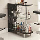 lot 17400 image: Coaster Home Furnishings 101063 Contemporary Bar Table, Black
