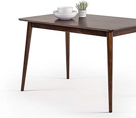 lot 17428 image: Zinus Mid-century Modern Wood Dining Table  Espresso, Minor Damage, All Parts Included