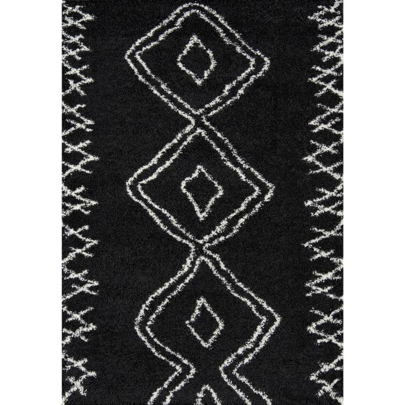 lot 18281 image: Inca Tribal Shag Rug (93 x126 )