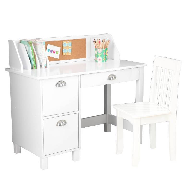 lot 18323 image: KidKraft Study Desk & Chair Set