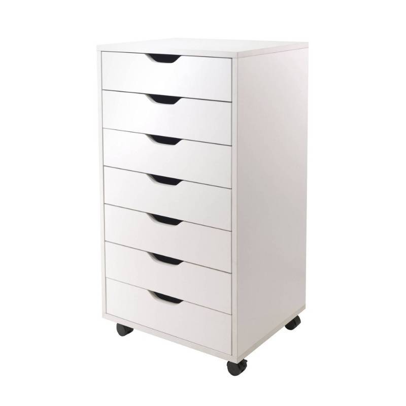 lot 18325 image: Winsome Halifax Mobile File Cabinet (White)