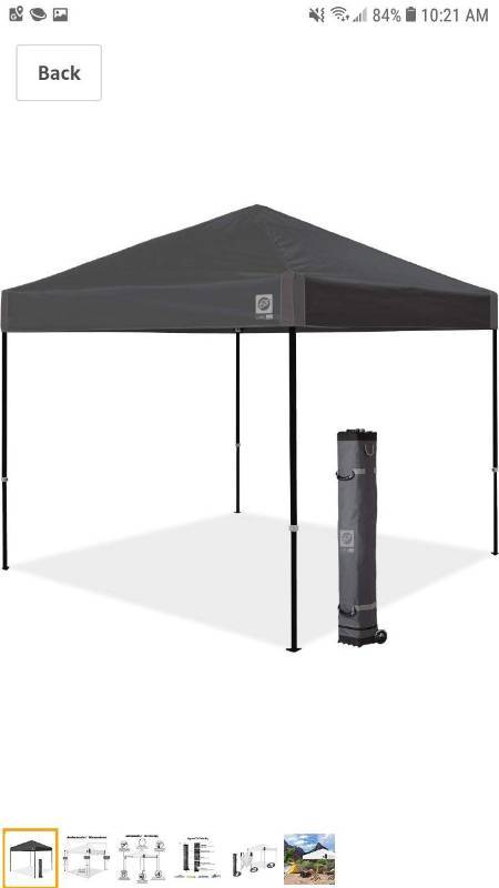 lot 18330 image: E-Z UP Ambassador Instant Shelter Canopy, 10 by 10