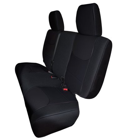 lot 17720 image: Leader Accessories Custom Rear Car Seat Cover Fit for Jeep Wrangler 2013-2014 Unlimited 4 Door SUV
