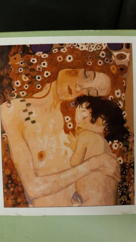 lot 17811 image: Mother & Baby Painting w Instructions