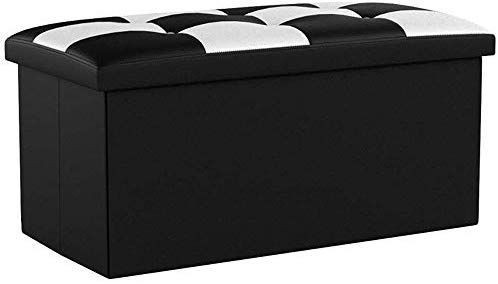 lot 17836 image: Lhh Checker Storage Ottoman, New