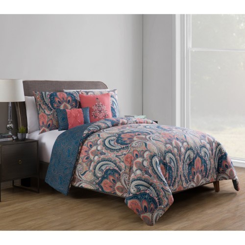 lot 17861 image: VCNY Home Casa Real 45 Piece Comforter Bedding Set, Shams, New