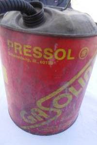 lot 6980 image: Vintage Pressol Gas Can