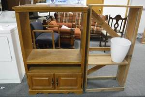 lot 19029 image: Two Wooden Shelves