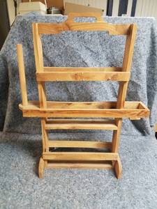 lot 14032 image: Wooden Standing Organizer