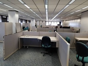 lot 3 image: Build an OfficeSteelcase Cubicles, Office Chairs, Conference Table, Lateral Cabinets, Office Furniture, Walls, Clocks, Carpet Tile, Partitions, Filing Cabinet, Ceiling TilesSee Video Walk-throughTake as much as you want