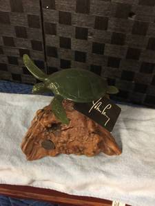 lot 1573 image: John Perry Studio Pellucida Gallery Giant Limited Edition Turtle Burl Base