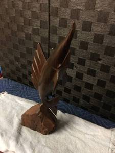 lot 1576 image: Wood Carved Marlin Statue
