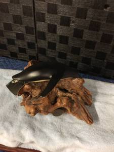lot 1578 image: John Perry Studio Pellucida Gallery Orca Whale Burl Base
