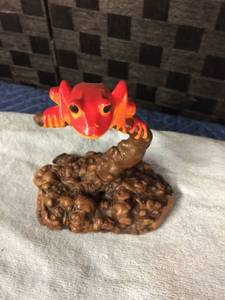 lot 1579 image: Red Frog Sculpture