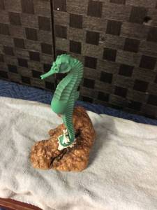 lot 1581 image: Green Seahorse Sculpture