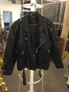 lot 1609 image: Leather Jacket Size 44