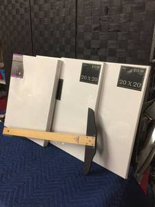 lot 1621 image: Lot of 3 Painting Canvases and More