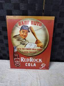lot 1635 image: Babe Ruth Metal Sign