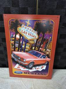 lot 1636 image: Ford Mustang Metal Sign