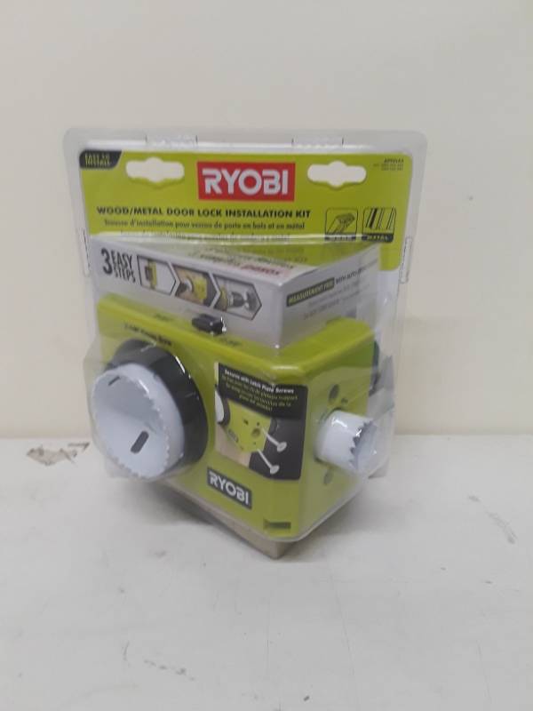 Ryobi A99dlk4 Wood Metal Door Lock Installation Kit Household