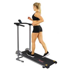 lot 1950 image: Sunny Health & Fitness Sf-T1407M Foldable Manual Walking Treadmill