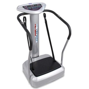lot 1951 image: Upgraded Standing Vibration Platform Machine - Full Body Fitness Exercise Trainer, Crazy Fit Massager w 3 LED Screen, 2 Resistance Bands, BMI Sensor, and Adjustable Speed Level - Hurtle