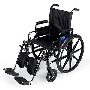 lot 1963 image: Medline K4 Extra-Wide Lightweight Elevating Wheelchairs, 22 , RDLA