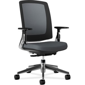 lot 1970 image: HON Lota Series Aluminum Polished Base Mesh Back Work Chair