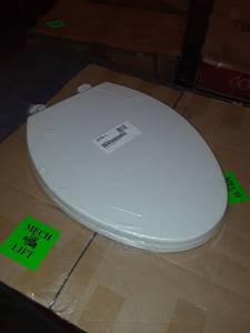 lot 1986 image: Kohler Elongated Closed Front Toilet Seat 1347404-0 -