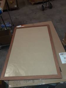 lot 1989 image: Mcs 24x36 Inch Museum Poster Frame, Medium Oak Woodgrain 68863