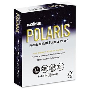 lot 2010 image: Case of CASPOL2811 - Boise POLARIS Premium Multi-Purpose White Copy Paper
