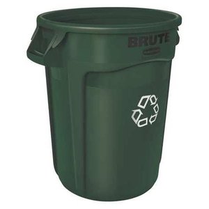 lot 2024 image: RUBBERMAID 1788472 Brute 32 gal. Utility Container, Green
