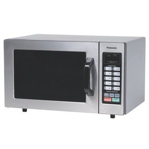 lot 2028 image: Panasonic 1000W 0.8 Cu. Ft. Commercial Microwave Oven with 10 Programmable Memory and Touch Screen Control NE-1054F Stainless