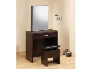lot 2048 image: Modern Vanity Set in Cappuccino