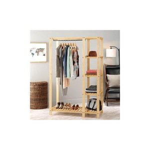 lot 2050 image: WHITMOR 6301-5244-1 Slat Wood Wardrob
