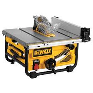 lot 1852 image: DEWALT DWE7480 10 in. Compact Job Site Table Saw