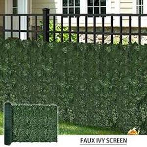 lot 1875 image: Artificial Faux Ivy Leaf Decorative Fence