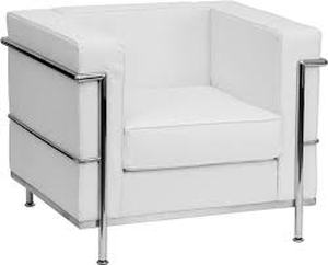 lot 2080 image: Flash Furniture HERCULES Regal Series Contemporary White Leather Chair