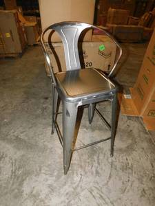 lot 2090 image: Crosley Furniture Industrial Style Stool