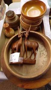 lot 4777 image: Wood Bowls and Pottery