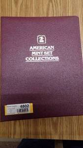 lot 4802 image: American Mint Set Stamp Collection
