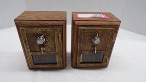 lot 4859 image: Postal Mail Boxes Converted to Book Ends