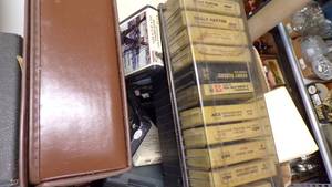 lot 4869 image: 8 Track, Cassettes, and Cassette Player