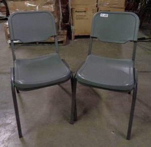 lot 1927 image: Lot of 2 Iceberg Brand Chairs - Gray