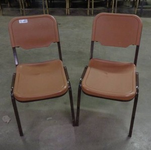 lot 1973 image: Lot of 2 Iceberg Brand Chairs - Brown