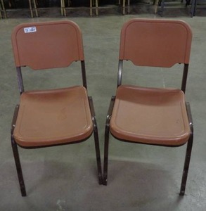 lot 1975 image: Lot of 2 Iceberg Brand Chairs - Brown
