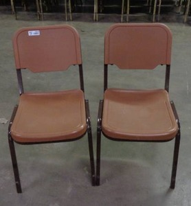 lot 1978 image: Lot of 2 Iceberg Brand Chairs - Brown