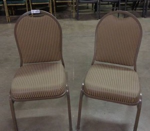 lot 1993 image: Lot of 2 MTS Seating Chairs - Taupe  Brown