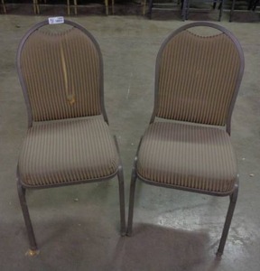 lot 1999 image: Lot of 2 MTS Seating Chairs - Taupe  Brown