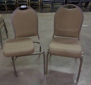 lot 2007 image: Lot of 2 MTS Seating Chairs - Taupe  Brown